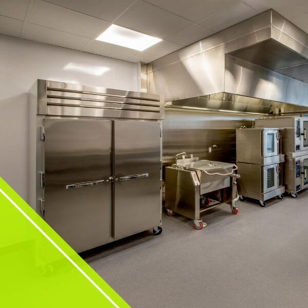 commercial refrigeration in a restaurant kitchen