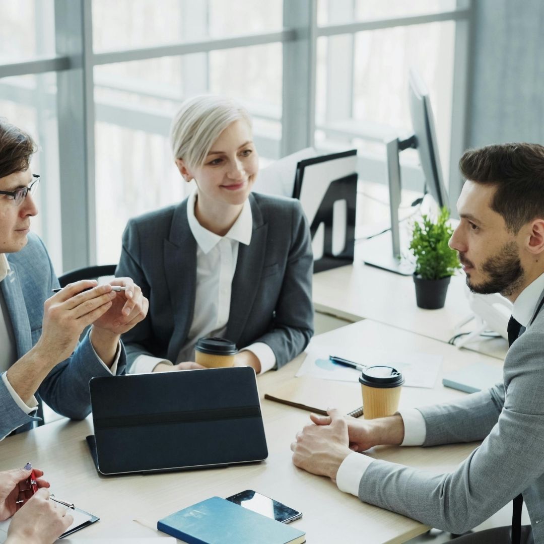 business people in an office setting